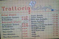 Trattoria Sciupe menu