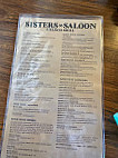 Sisters Saloon & Ranch Grill menu