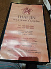 Thai Jin menu
