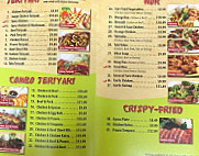 Teriyaki Bowl menu