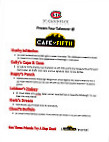 Cafe Fifth Avenue menu