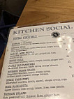 Kitchen Social menu
