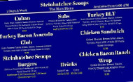 Steinhatchee Scoops menu