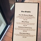 Ramen Shack menu