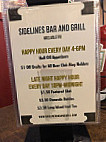 Sidelines menu