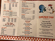 Chicken Coop menu