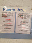 Puerto Azul menu