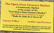 Fort Myers State Farmers Market menu