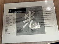 Hikaru Ramen menu