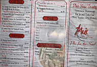 Pho Nha Trang menu