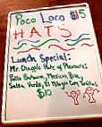 Poco Loco Neighborhood Provisions menu
