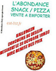 L'abondance Pizza menu