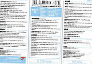 Clovelly Hotel menu