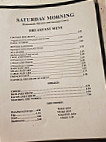 Dexter Cafe menu