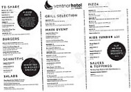 Ventnor Hotel menu