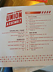 Union Assembly menu