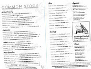Common Stock menu