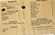 Roaring 20's Saloon menu