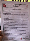 Red Geranium menu