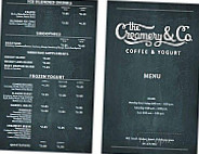 The Creamery Co. menu