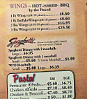 Piper's Pizza House menu