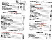 Belanger's Drive-in menu