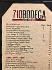 710 Bodega Tapas & Wine menu