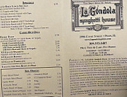 Lagondola menu