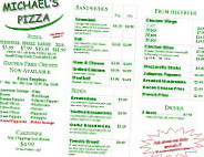 Michael's Pizza inside