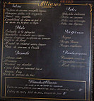 L'Alliance 112 menu