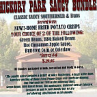 Hickory Park Co menu