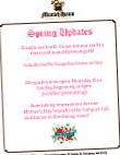 Munich Haus menu