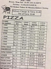 Showtime Pizza menu