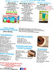 Elevate Nutrition menu