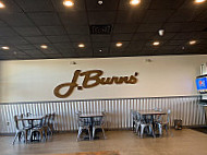 J. Burns' Pizza Shop inside