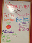 Village House Coffee menu