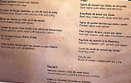 La Jacobine menu