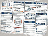 Burger Company menu