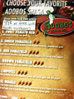 Adobos Mexican Grill menu