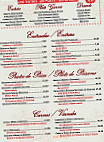 Paris Madere menu