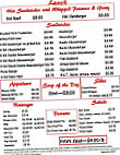 Red Rooster of Iowa Falls menu