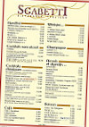 Sgabetti Ristorante Italiano menu