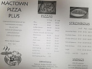 Mactown Pizza Plus menu