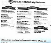 Bubbly Beans Cafe/ Middle Eastern Grocer/ Bakery menu