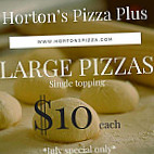Hortons Pizza Plus menu