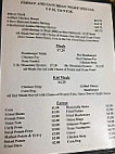 Hilltop Steak menu