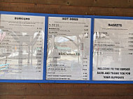 Shirley's Burger Barn menu