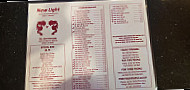 New Light Chinese menu