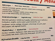 Samkomuhúsid Arnarstapa menu