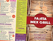 Fajita Mex Grill menu